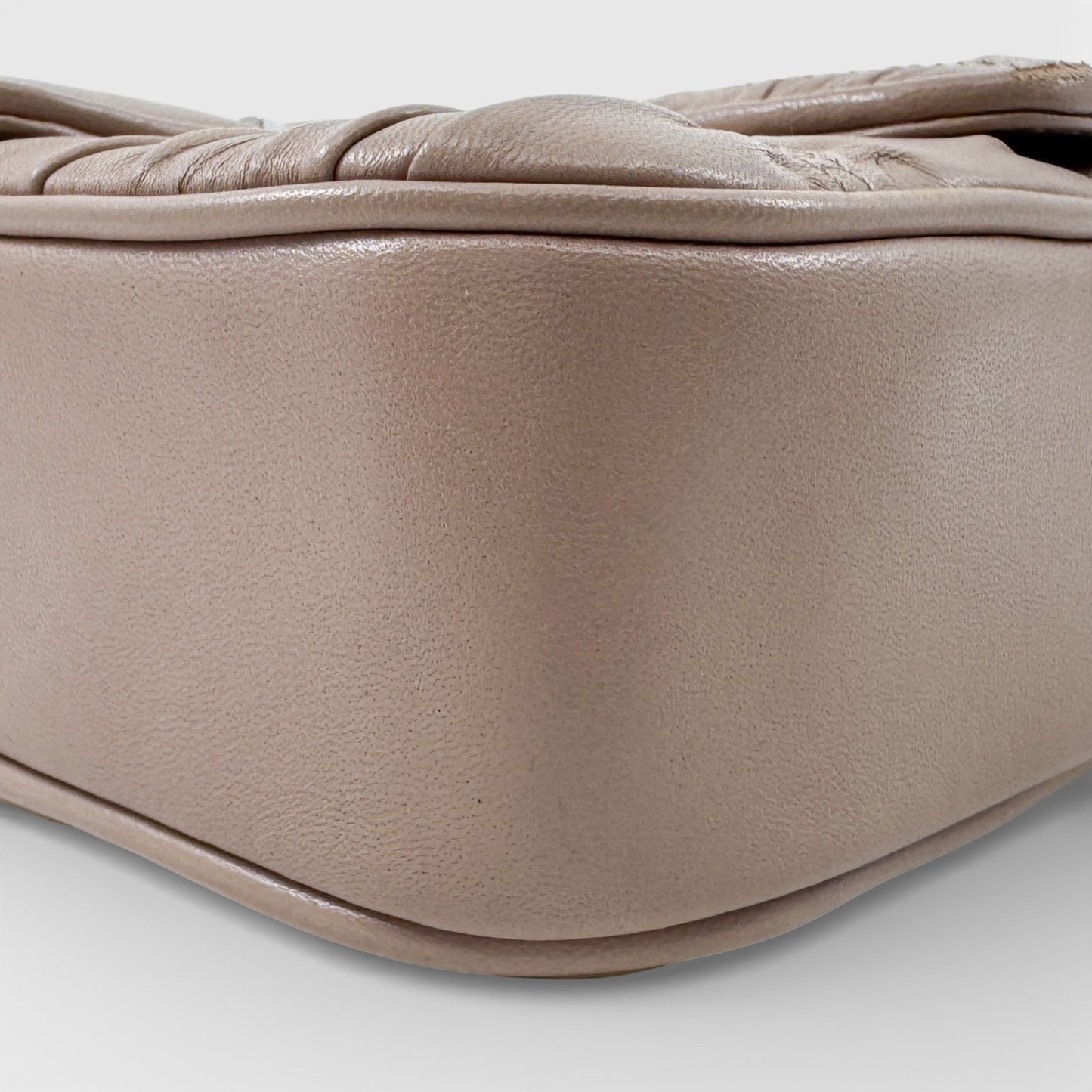 Prada Powder Pink Nappa Gauffré Leather Shoulder Bag [1BD140]