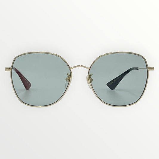 Gucci Round Frame Gold Sunglasses #GG0415SK
