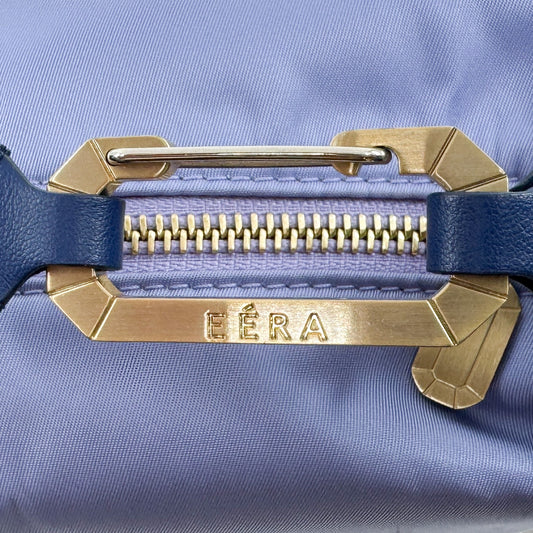EÉRA Blue Lilac Nylon & Leather Trim Moonbag Clutch