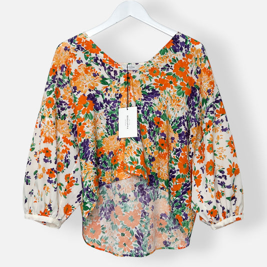 Roseanna Paris Multicoloured Floral Blouse EU44 ~ AU12-14 [NEW]