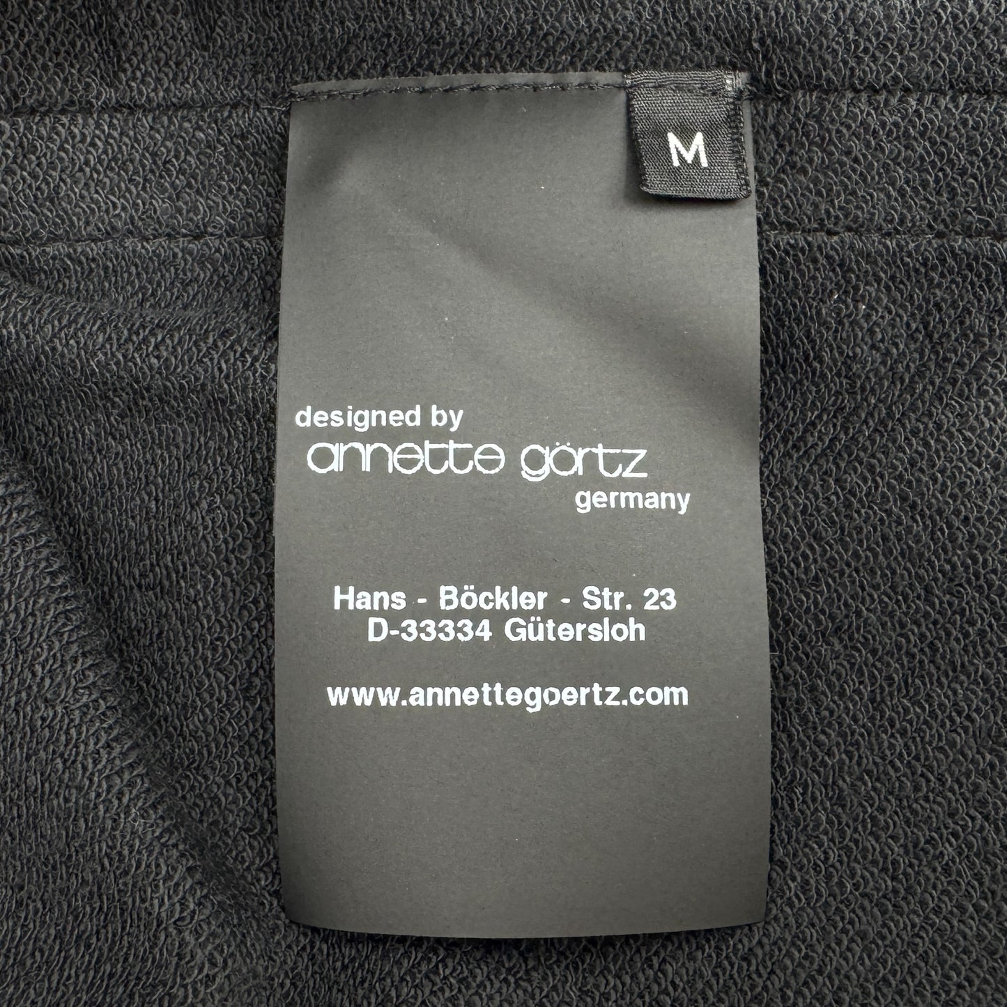 Annette Gortz Black Dura Seam Detail Top Medium [NEW]