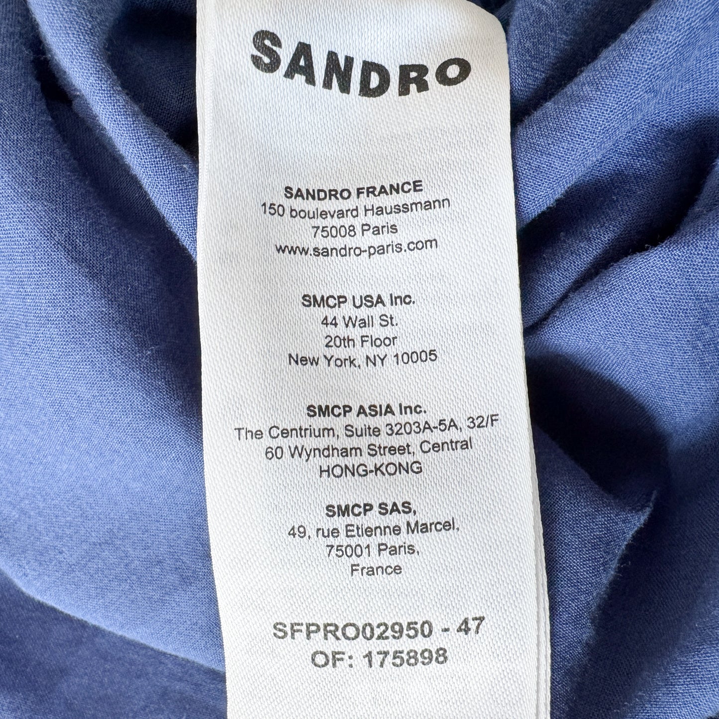 Sandro Blue Daisy Guipure Sun Dress EU40 ~ AU8 ~ AU10