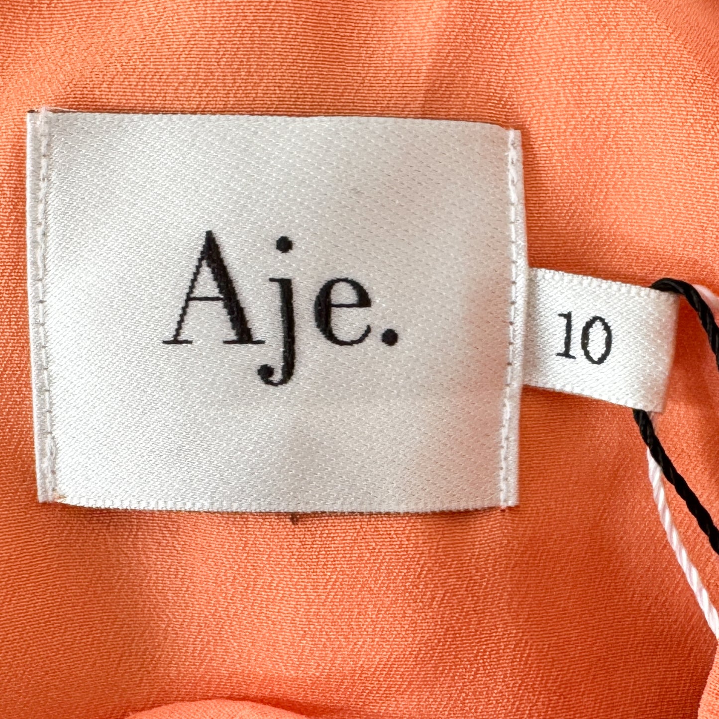 Aje Genevieve Pleated Apricot Orange Short Dress AU10 ~ Medium [NEW]