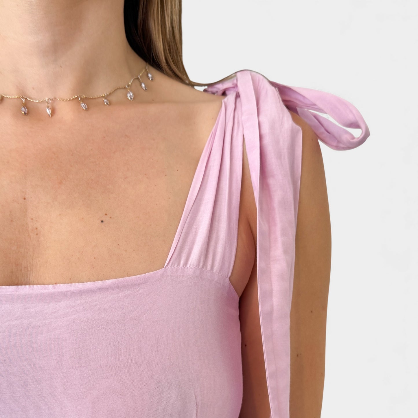 Lee Mathews Pink Ruffle Sundress AU8 ~ 1