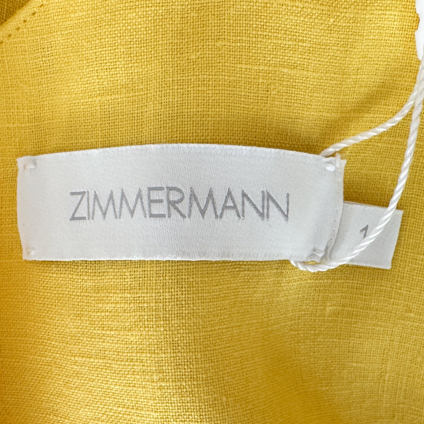 Zimmermann Bright Yellow Juliette Linen Maxi Dress 1 ~ AU8