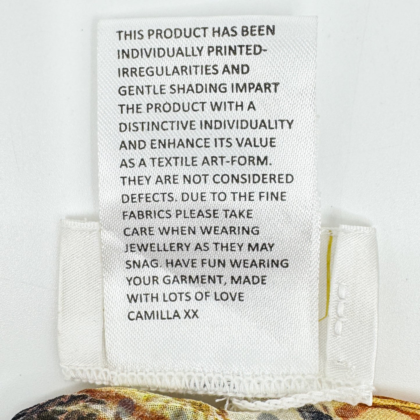 Camilla Yellow & Gold Silk Valley Of The Kings Long Scarf