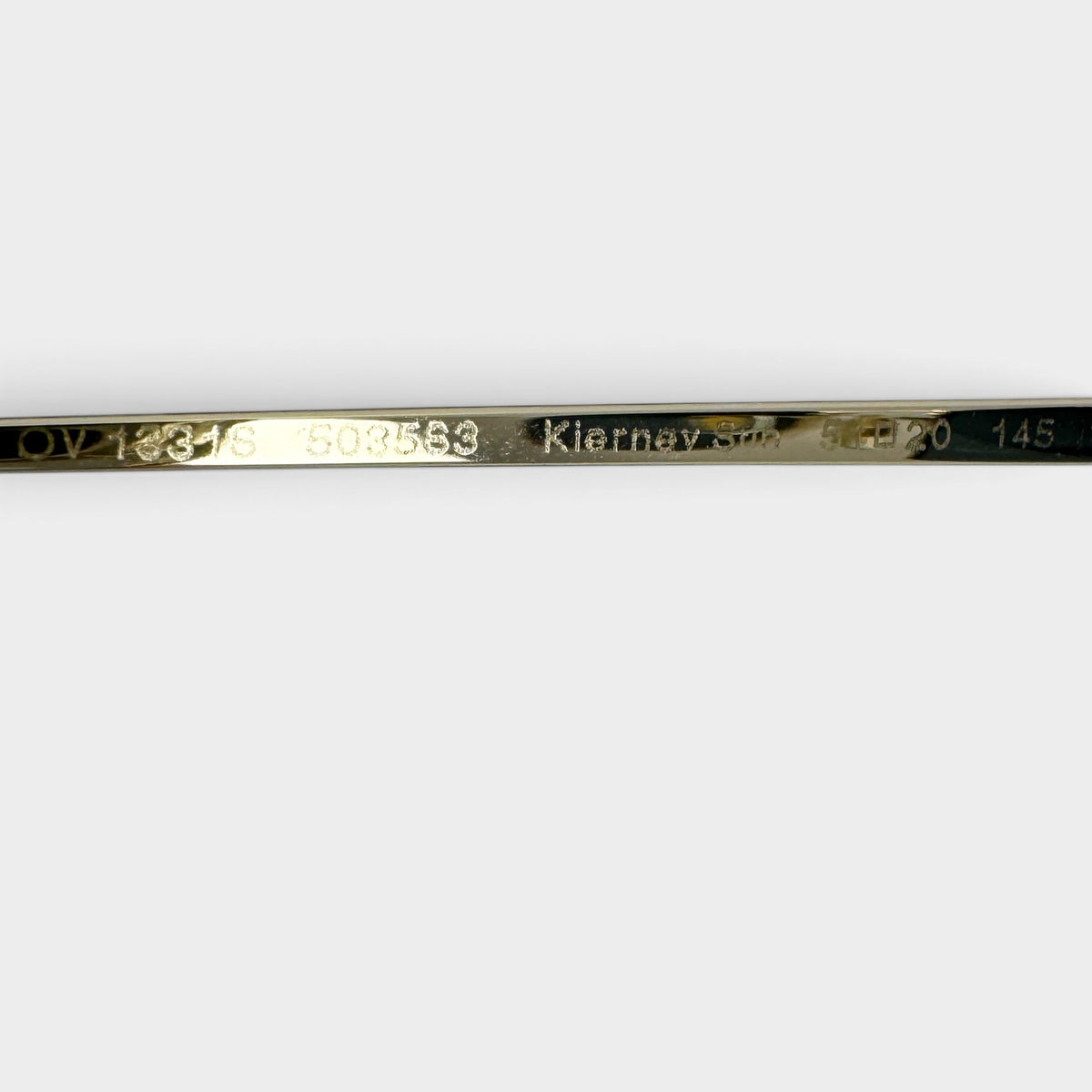 Oliver Peoples Gold Square Frame Kierney Sunglasses