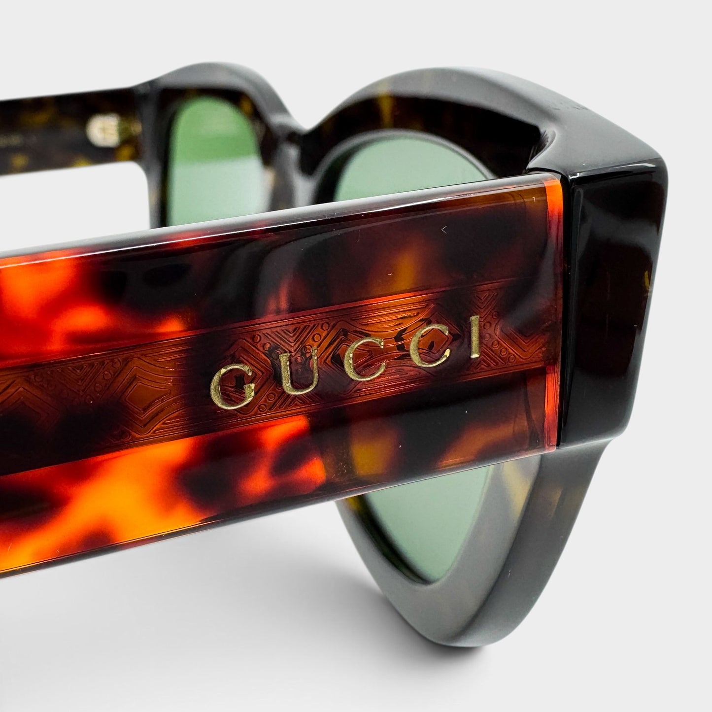 Gucci Square Brown Tortoise Sunglasses [GG1110S]