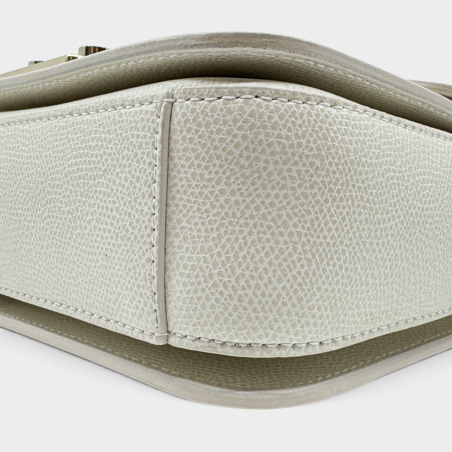 Furla Metropolis Off White Grain Leather Shoulder & Crossbody Bag