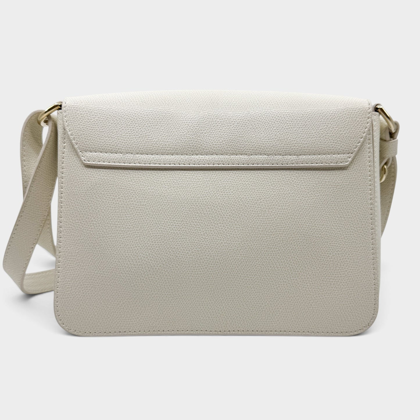 Furla Metropolis Off White Grain Leather Shoulder & Crossbody Bag