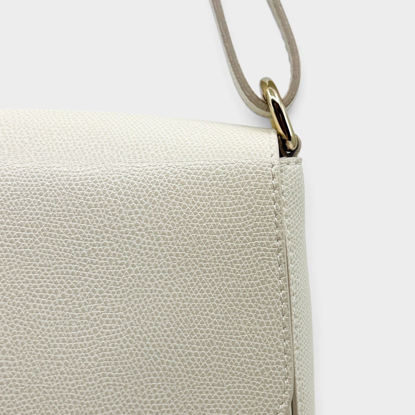 Furla Metropolis Off White Grain Leather Shoulder & Crossbody Bag
