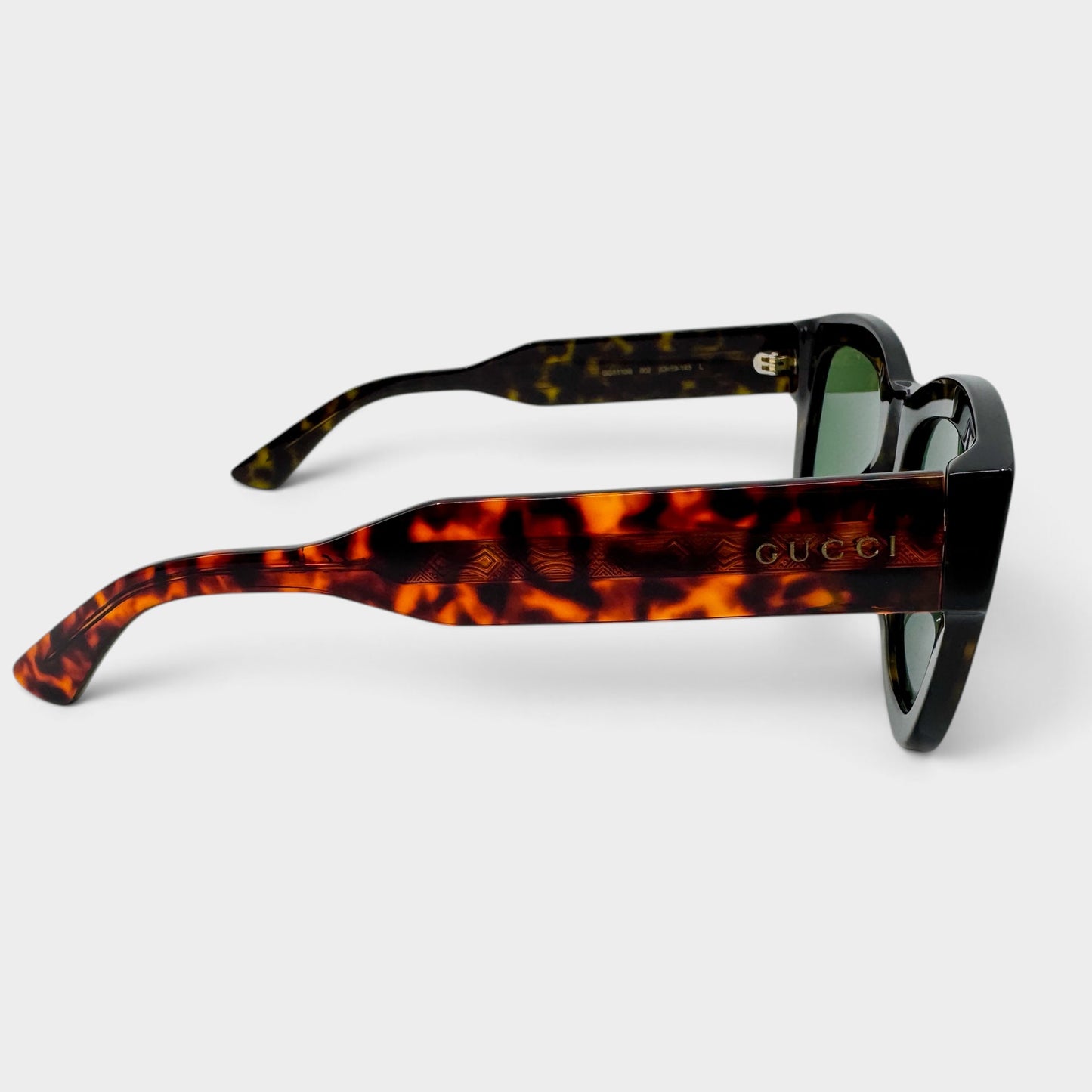 Gucci Square Brown Tortoise Sunglasses [GG1110S]