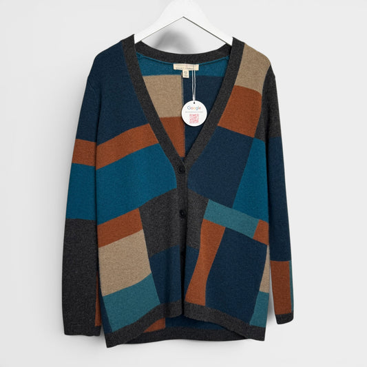Seasalt Multicolour Lambswool Cardigan Medium [NEW]