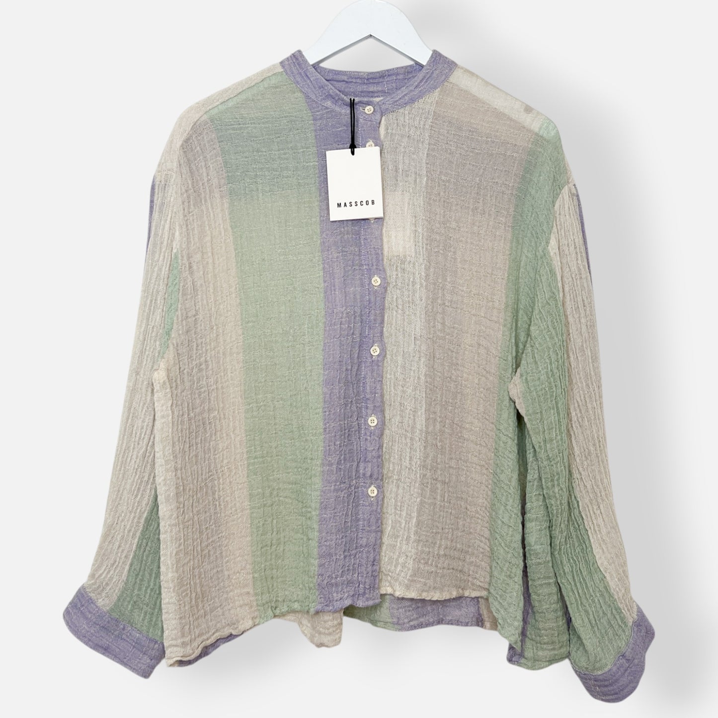 Masscob Lavender Linen Shirt Top Large ~ AU12-14 [NEW]