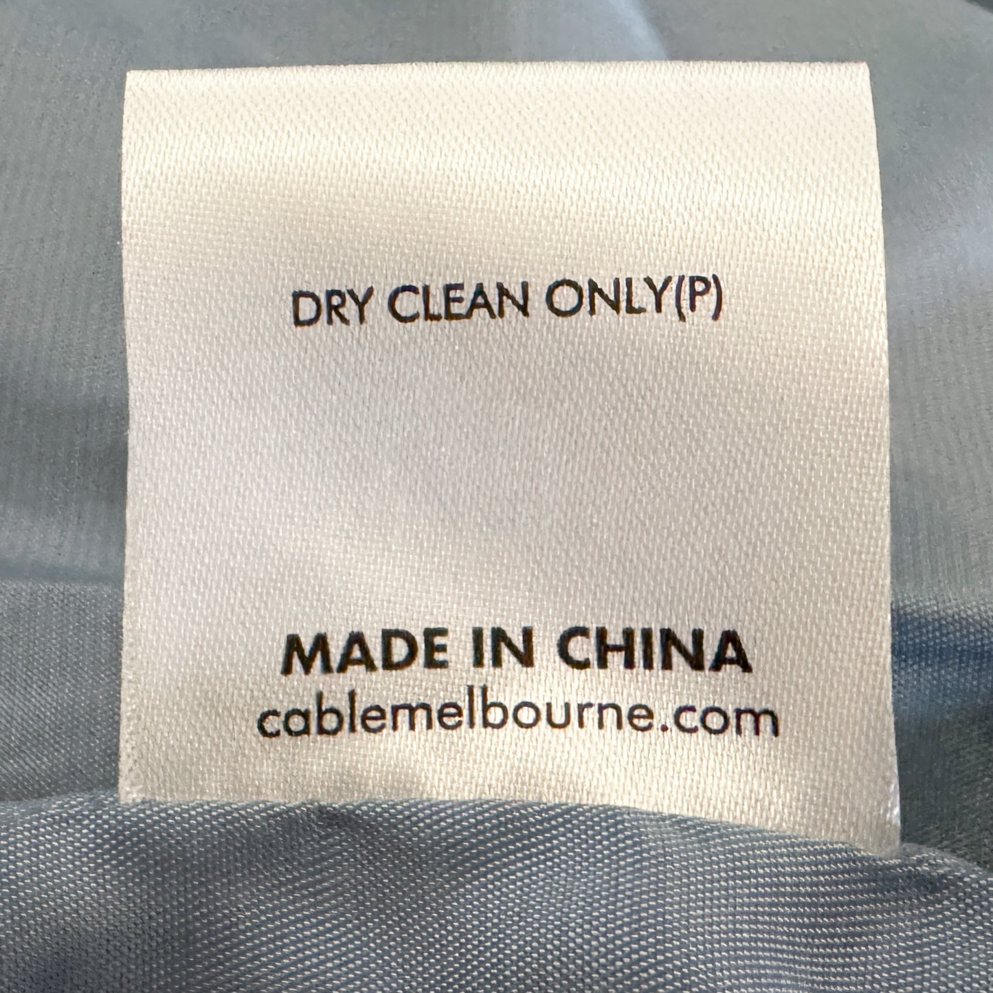 Cable Melbourne Blue Quilted Chambray Bomber Jacket Medium ~ AU12-14