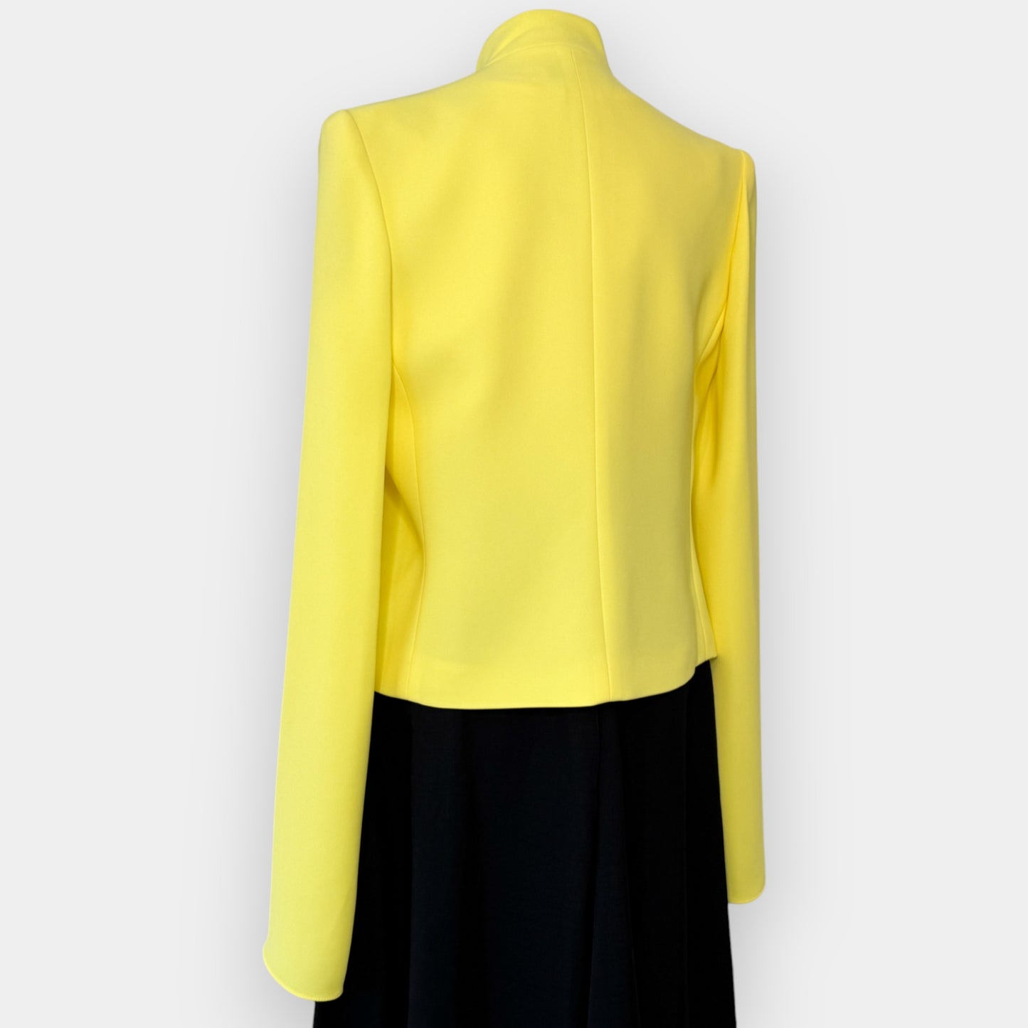 Carla Zampatti Citrus Yellow Dramatic Entrance Zip Jacket AU10