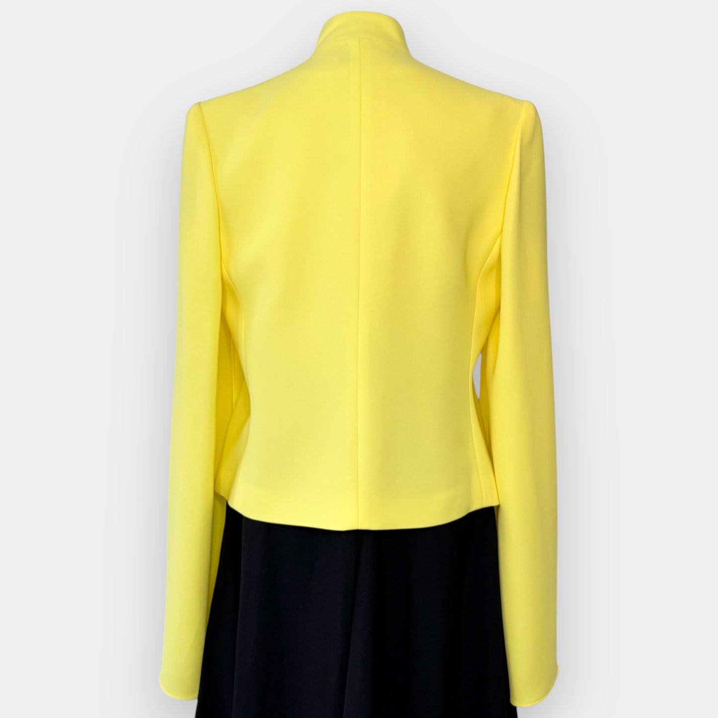 Carla Zampatti Citrus Yellow Dramatic Entrance Zip Jacket AU10
