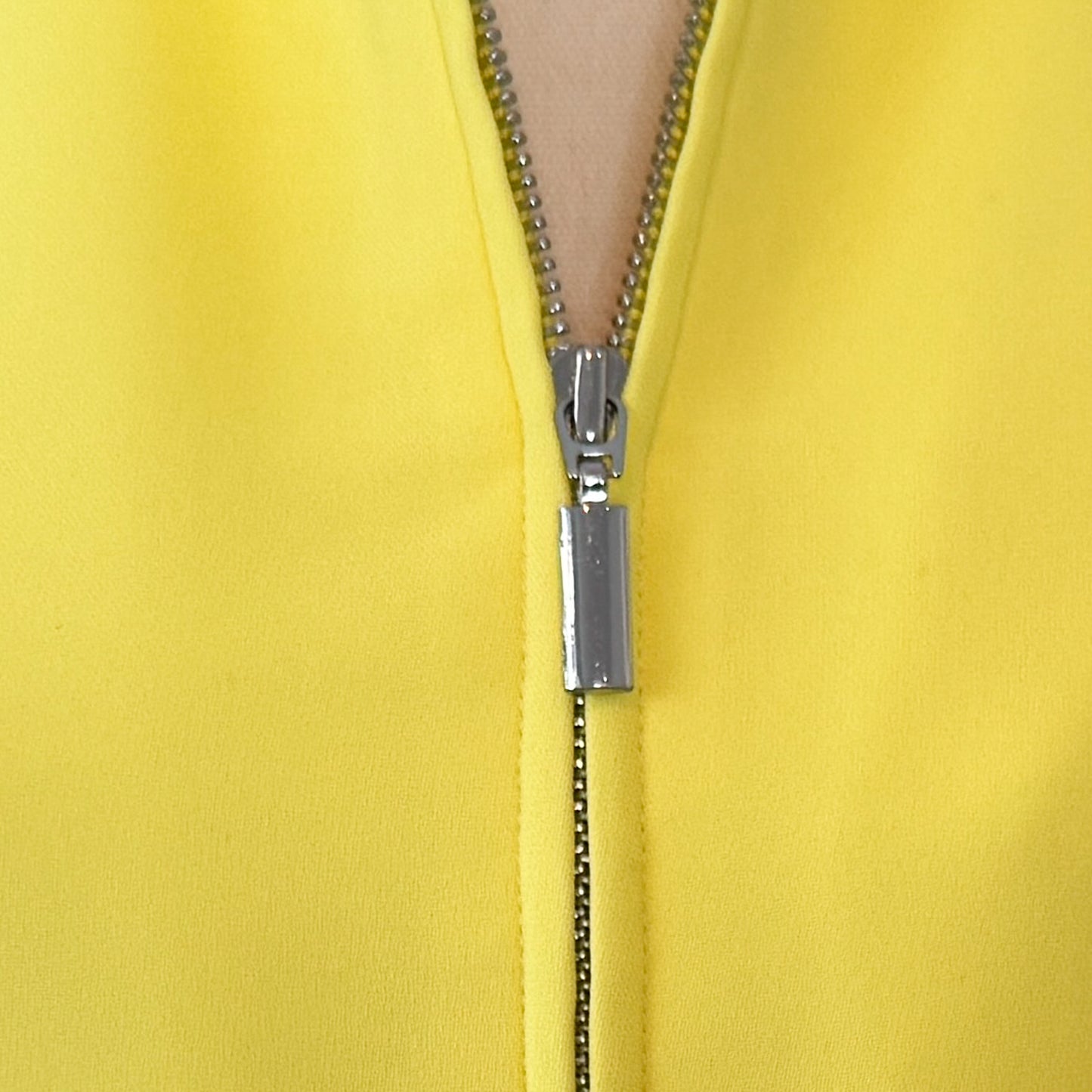 Carla Zampatti Citrus Yellow Dramatic Entrance Zip Jacket AU10