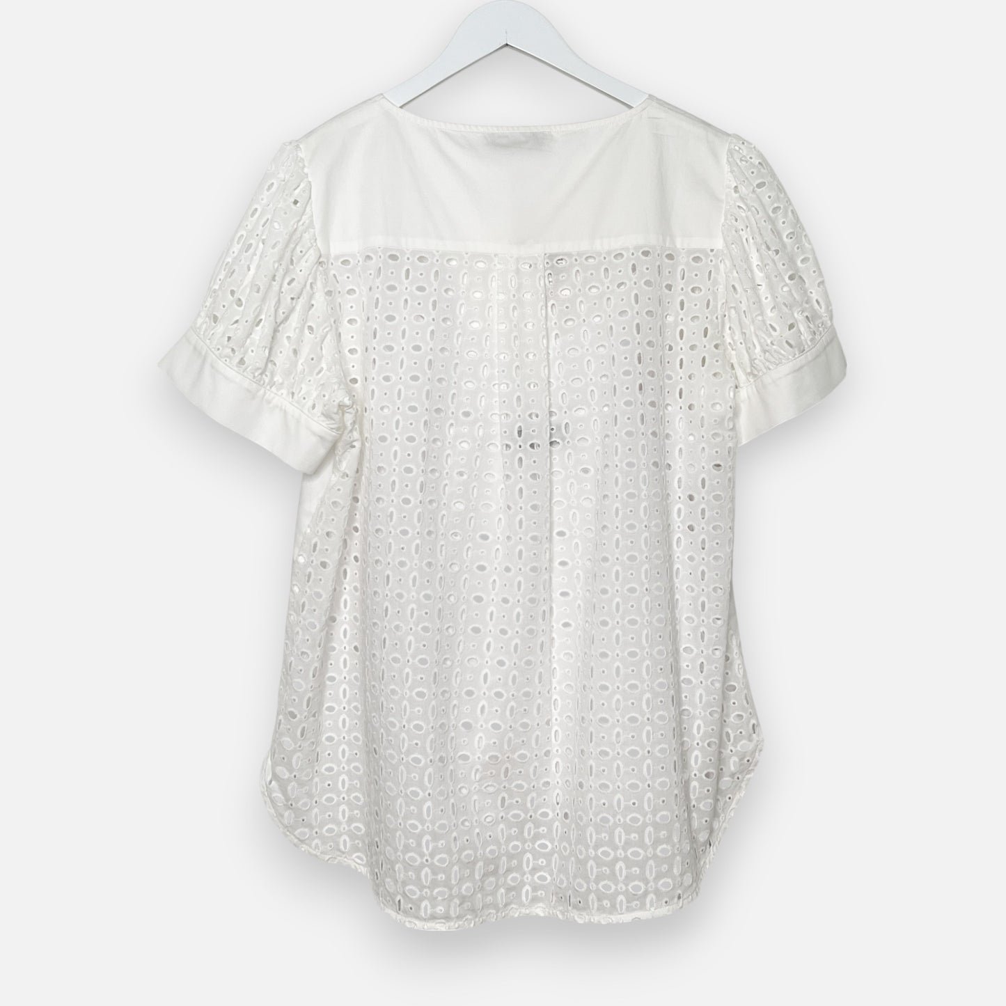 Layer'd White Embroidered Ames Blouse AU14 [NEW]