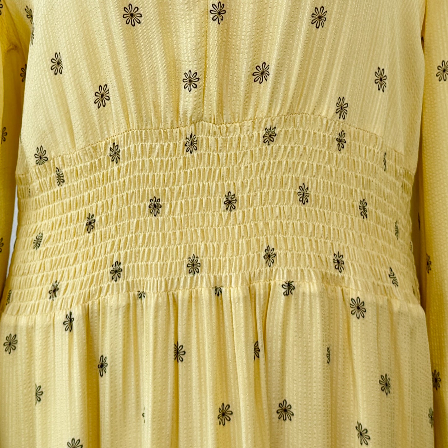 Baum Und Pferdgarten Yellow Daisy Flower Midi Dress EU40 ~ AU10