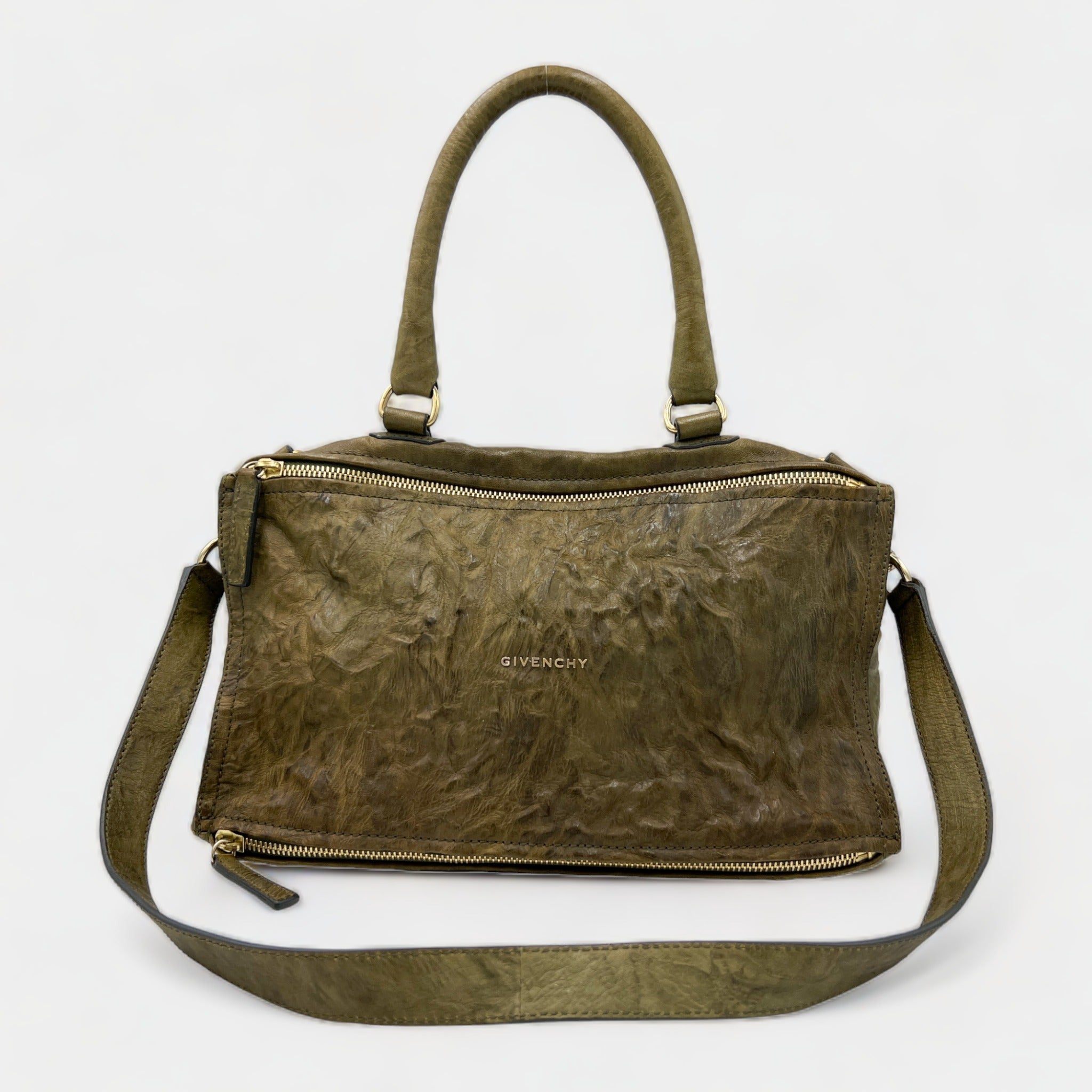 Olive green givenchy top bag