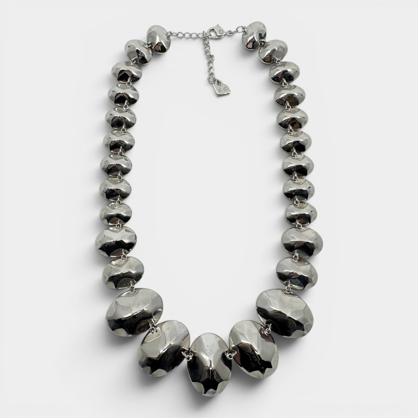 Swarovski Grey Black Silver Tone Crystal Voy Necklace [5017130]