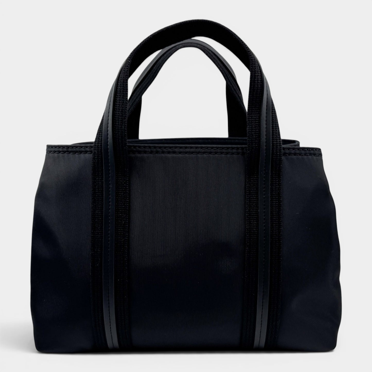 Radley Black Nylon Leather Trim Top Handle Bag