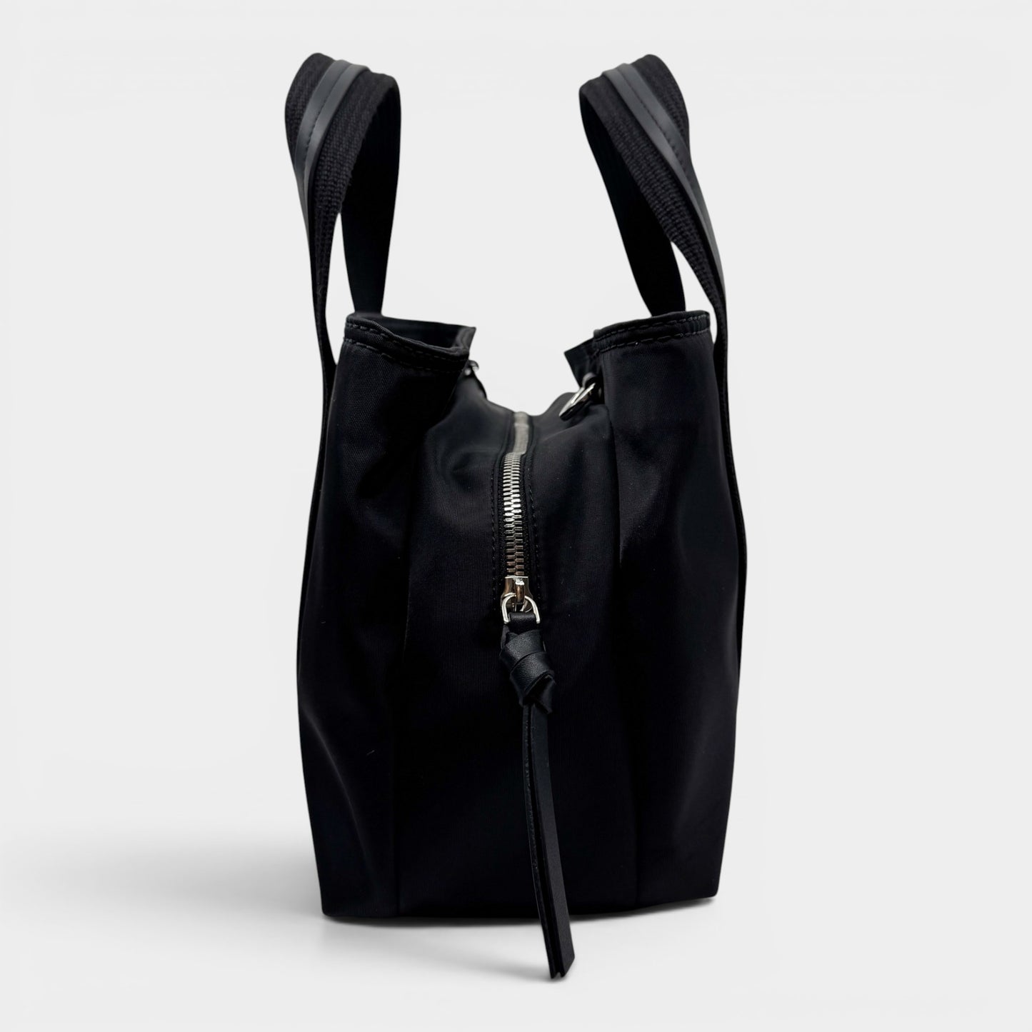 Radley Black Nylon Leather Trim Top Handle Bag