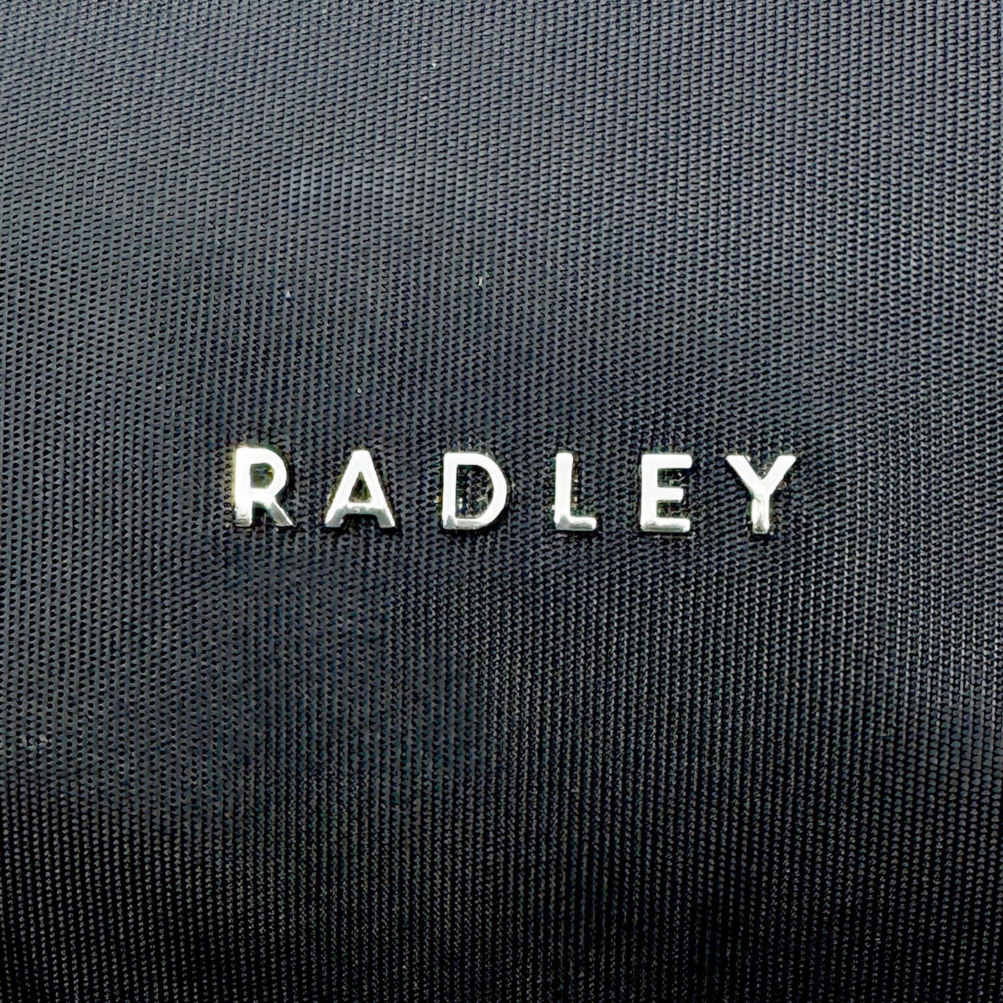 Radley Black Nylon Leather Trim Top Handle Bag