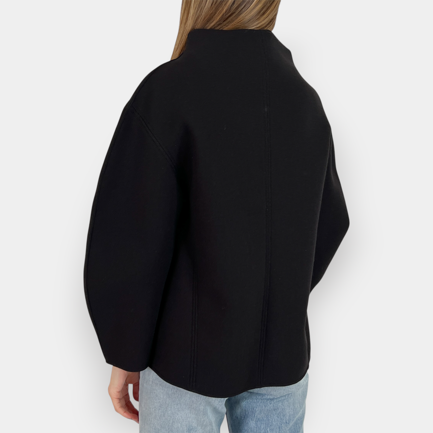Annette Gortz Black Structured Pago Top AU12-14 ~ M [NEW]