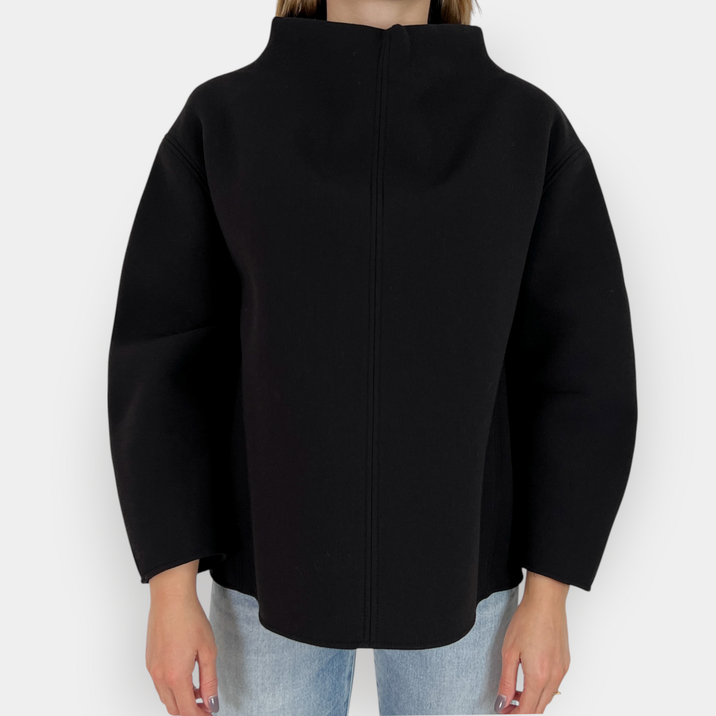 Annette Gortz Black Structured Pago Top AU12-14 ~ M [NEW]