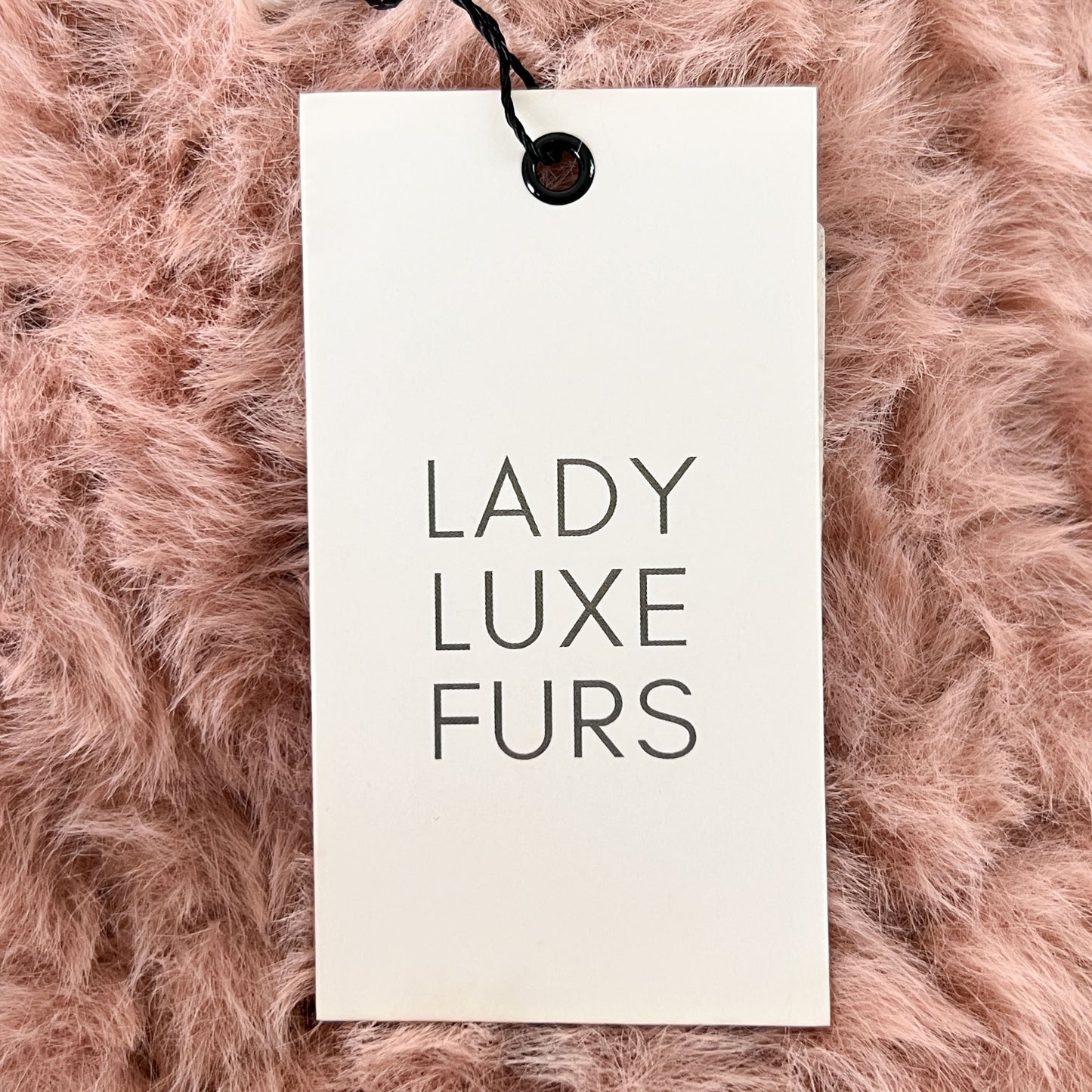 Lady Luxe Rose Faux Fur Leola Jacket Large ~ AU12-14-16 [NEW]