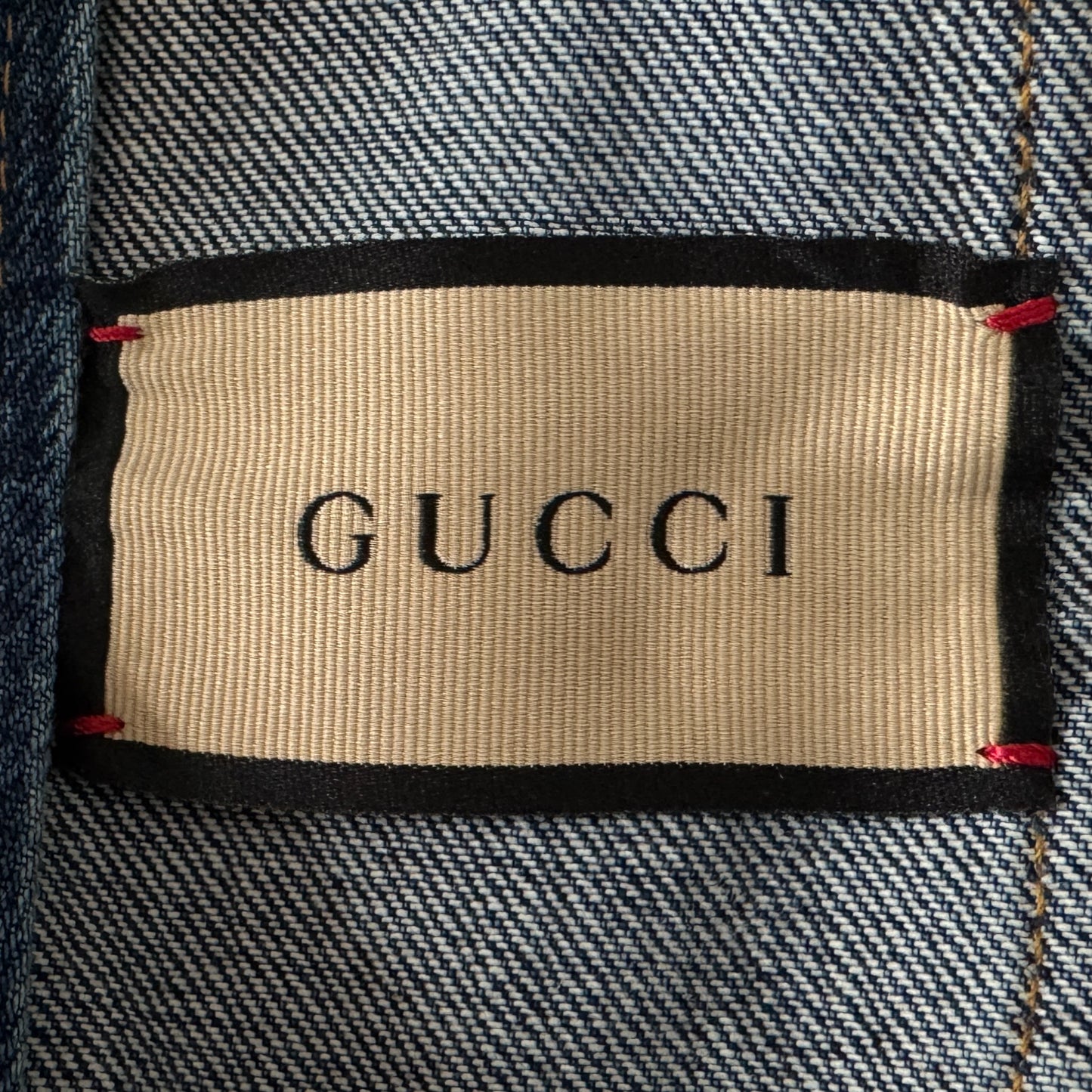Gucci Eco Washed Organic Blue Denim Safari Jacket EU38 ~ AU8