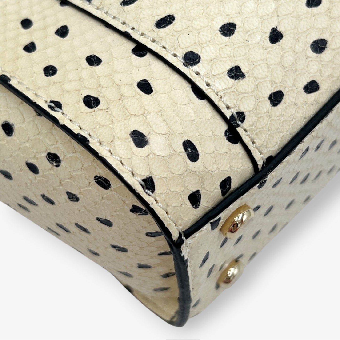 Kate Spade NY Flamingo Dot Cream Marra Leather Handbag