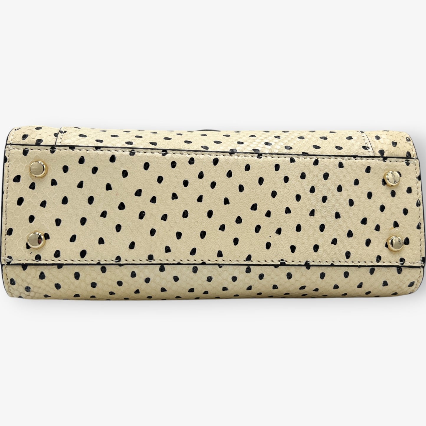 Kate Spade NY Flamingo Dot Cream Marra Leather Handbag