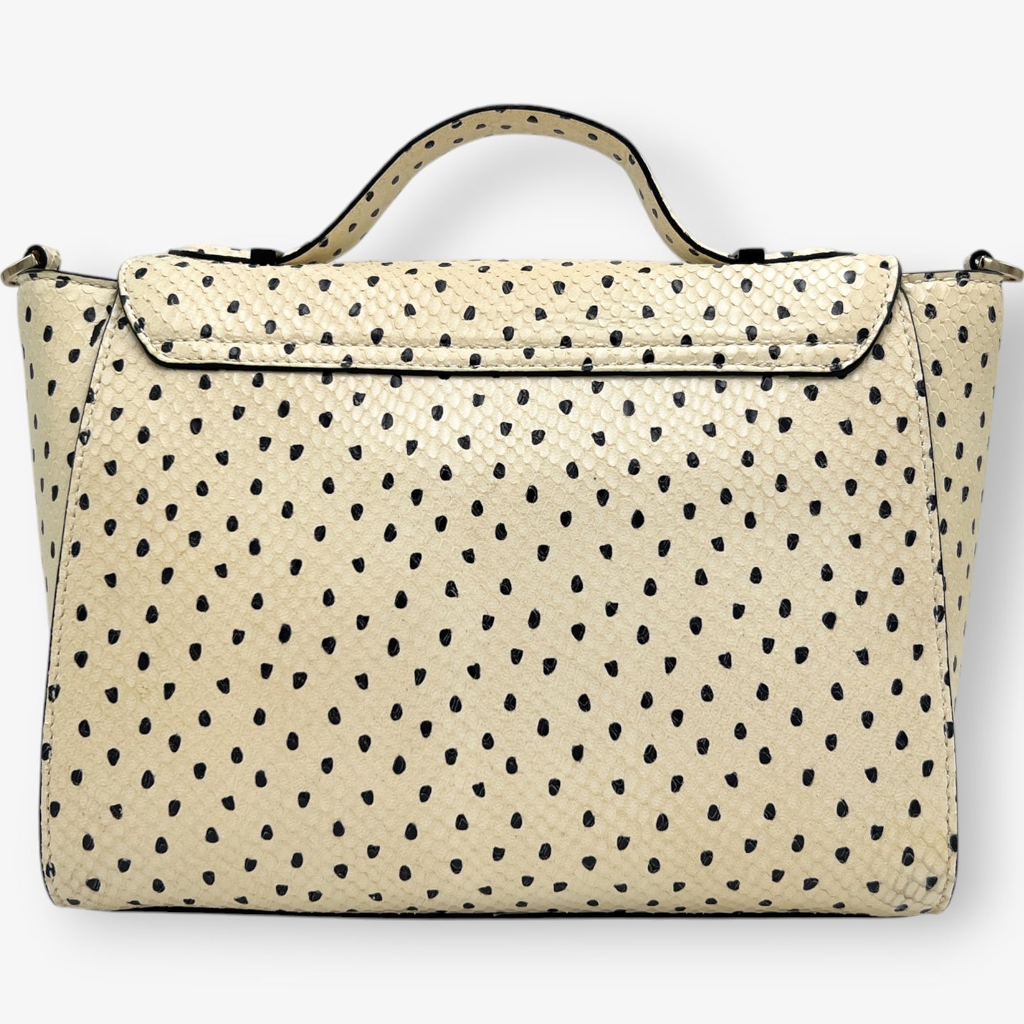 Kate Spade NY Cream Marra Flamingo Dot Leather Bag