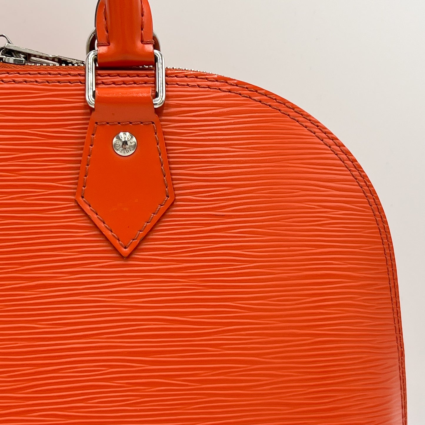 Louis Vuitton Alma PM Orange EPI Leather Bag