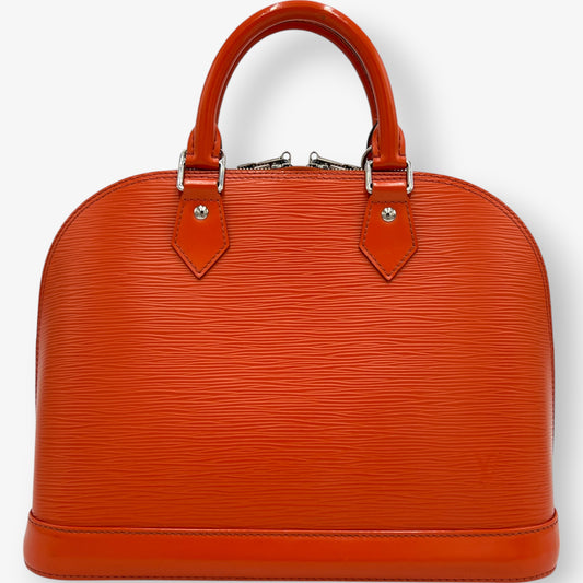 Louis Vuitton Alma PM Orange EPI Leather Bag