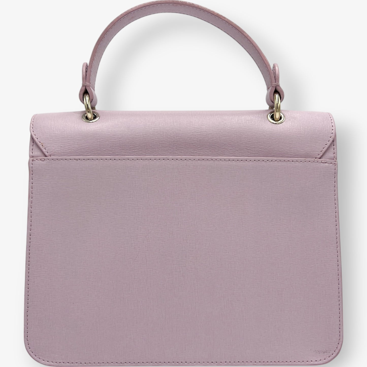 Furla Lilac Saffiano Leather Metropolis Crossbody Top Handle Bag