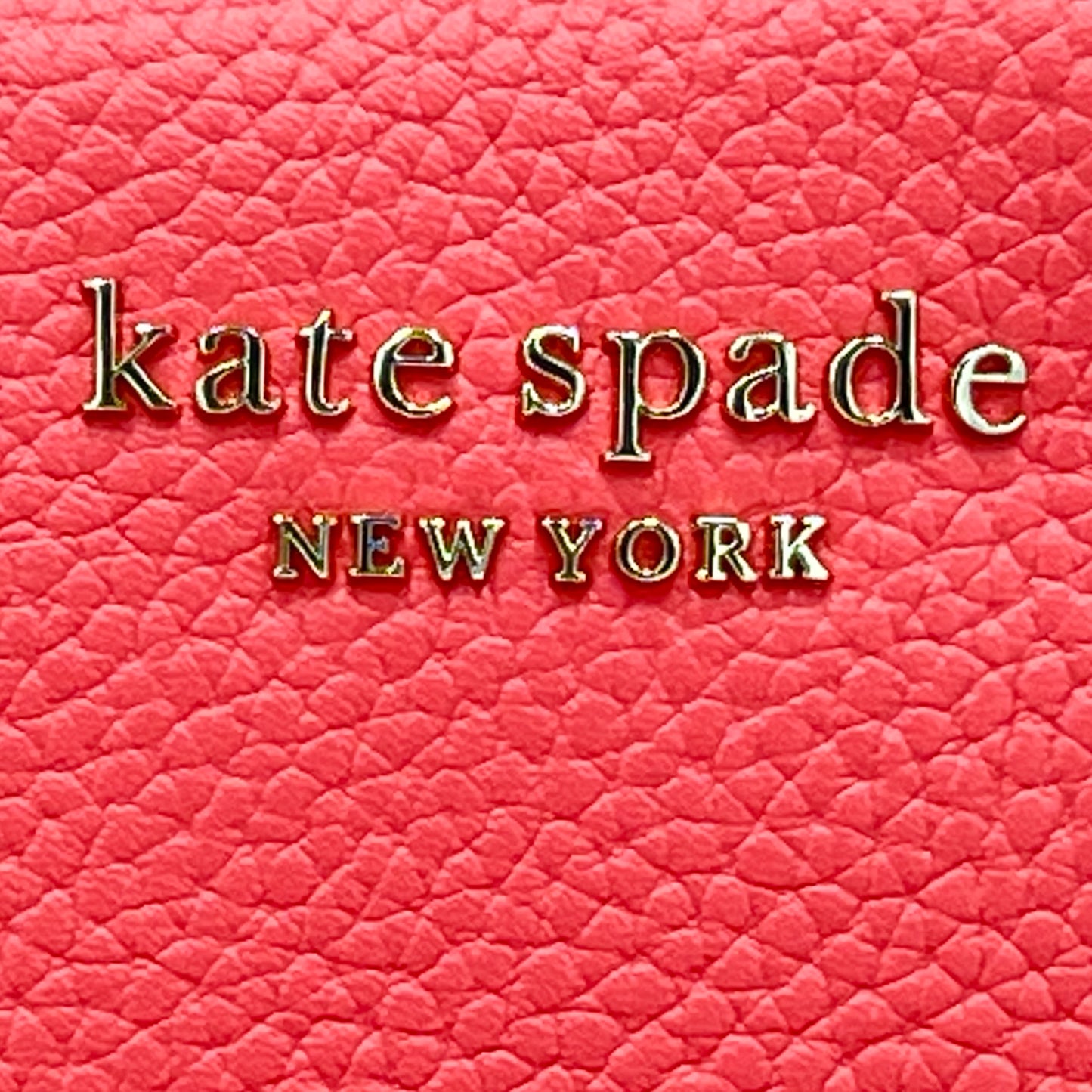 Kate Spade NY Coral Pink Leather Camera Crossbody Bag