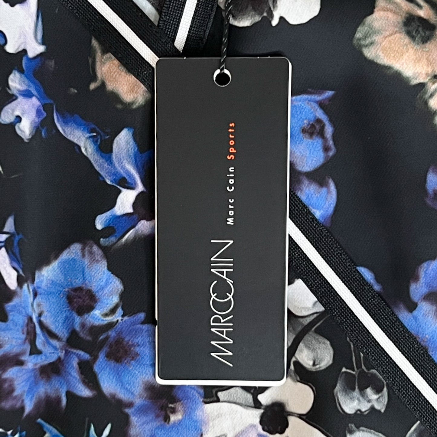 Marc Cain Sport Blue Floral & Leopard Wrap Dress N5 ~ AU12-14 ~ Large [NEW]