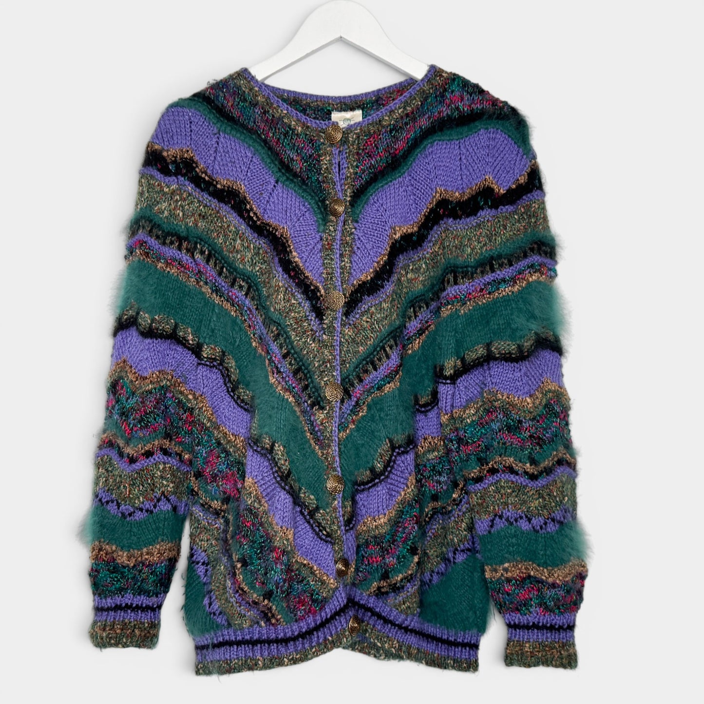 Purl One Multicoloured Wool Cardigan Medium ~ Large [Vintage 80s]