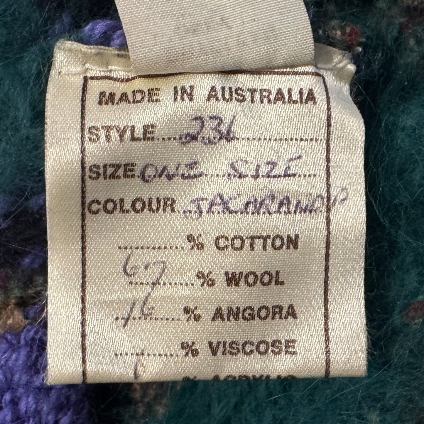 Purl One Multicoloured Wool Cardigan Medium ~ Large [Vintage 80s]