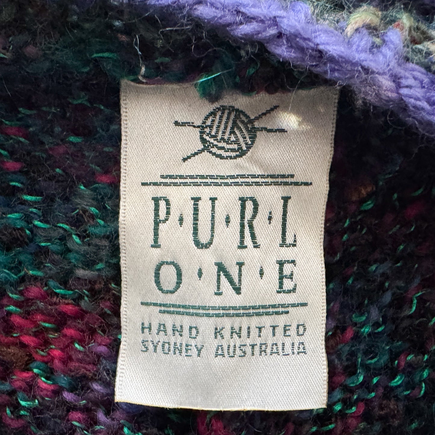Purl One Multicoloured Wool Cardigan Medium ~ Large [Vintage 80s]