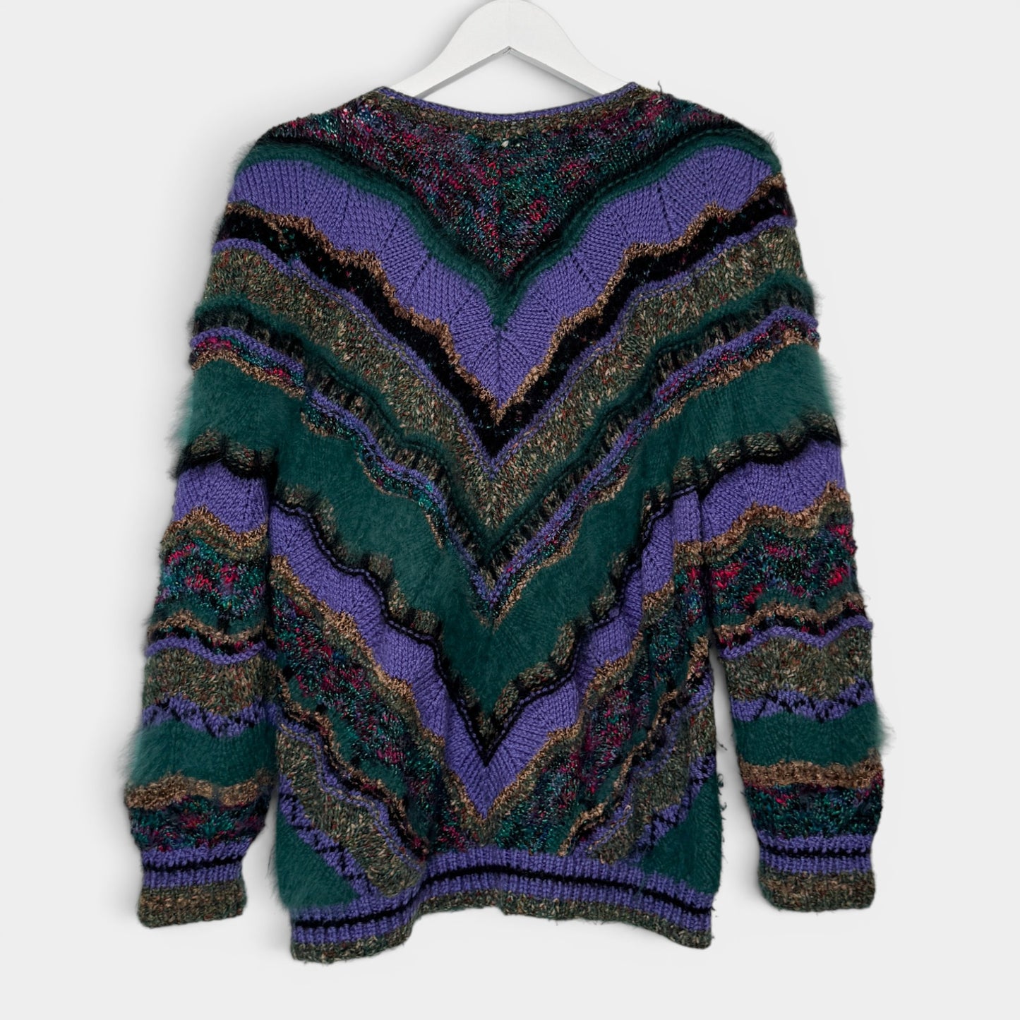 Purl One Multicoloured Wool Cardigan Medium ~ Large [Vintage 80s]