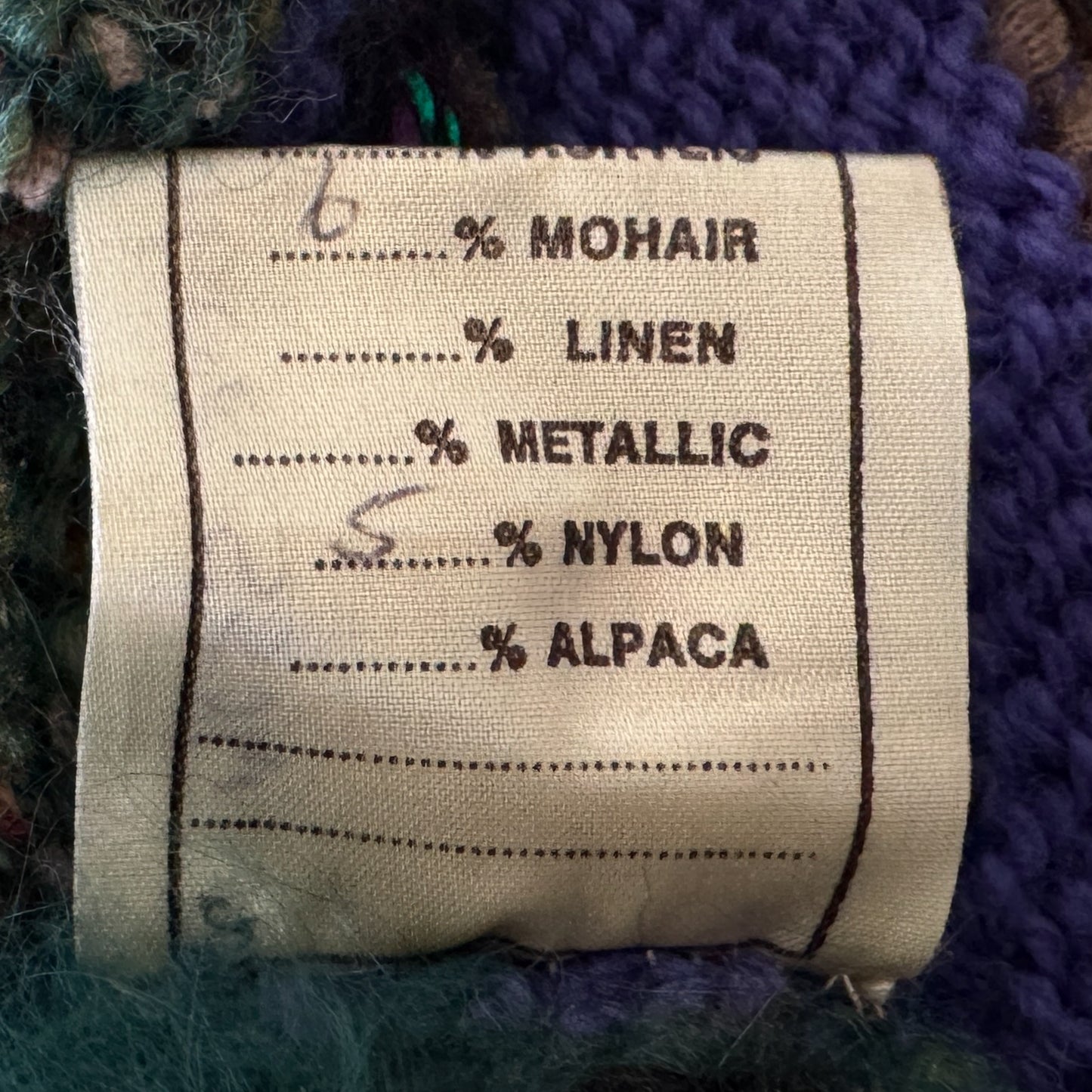 Purl One Multicoloured Wool Cardigan Medium ~ Large [Vintage 80s]
