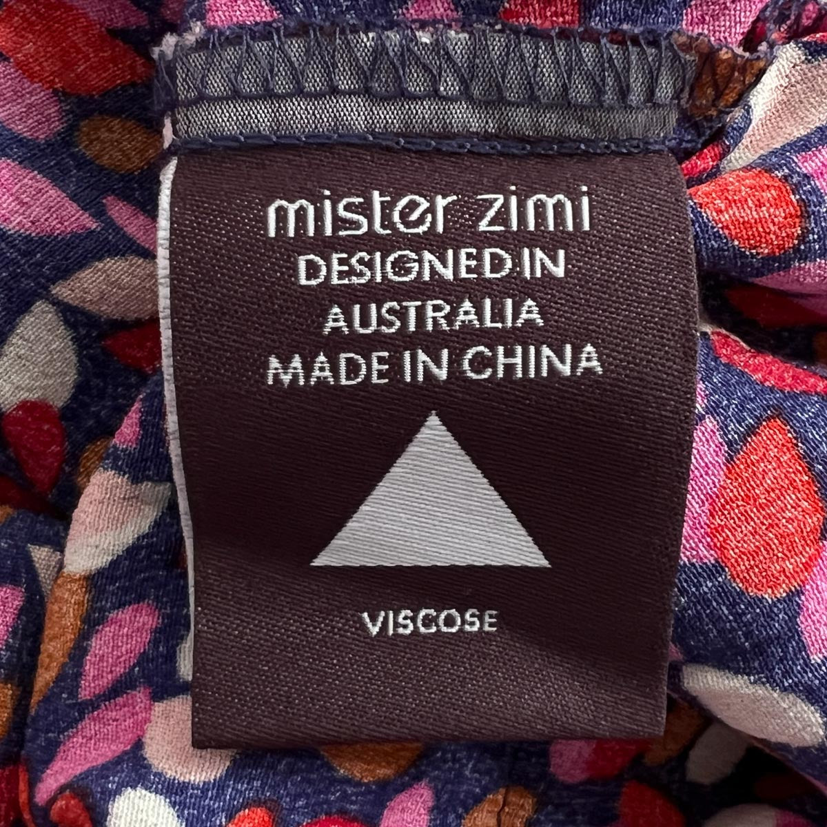 Mister Zimi Purple Pink 'River Birch' Vivienne Dress AU10