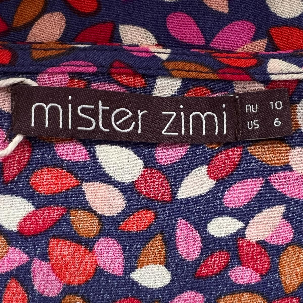 Mister Zimi Purple Pink 'River Birch' Vivienne Dress AU10