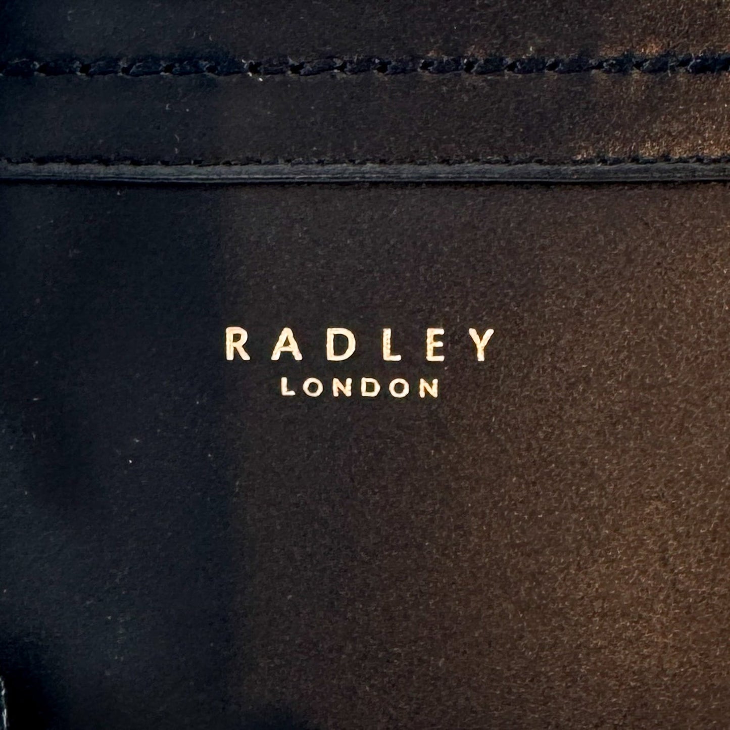 Radley London Black Leather Zip Top Marston Mews Satchel Bag