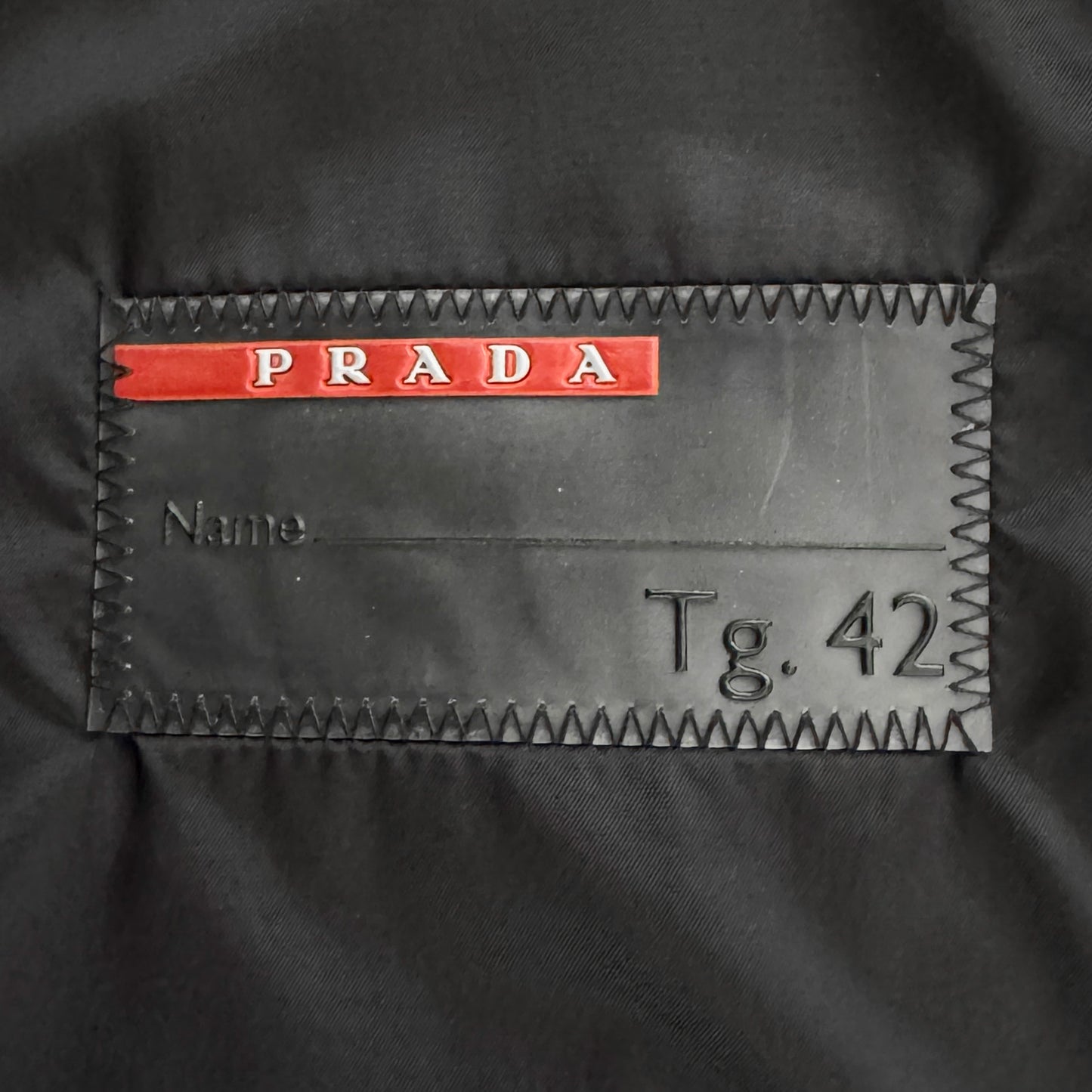 Prada Y2K Black Double Layer Nylon Coat IT42 ~ AU8-10 [ART 28 X 054]